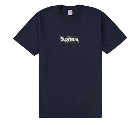 Supreme Box Logo Tee (FW23) Navy Men's 